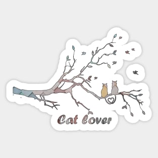 Cat lover Sticker